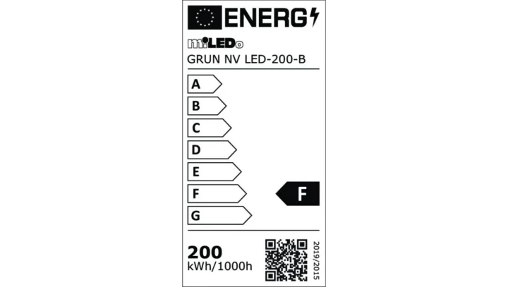 Projektor GRUN NV LED-200-B 19000lm 4000K barwa neutralna IP65 czarny 31396