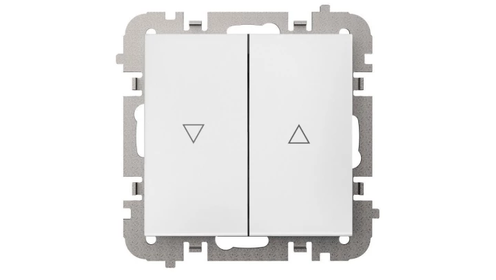 SANTRA łącznik żaluzjowy bez ramki podtynkowy biały 4116-10