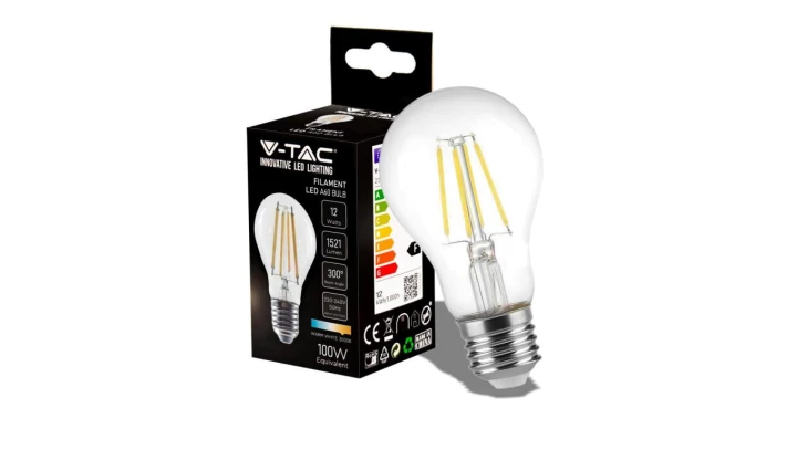 Żarówka LED Filament 12W E27 A60 3000k 1521lm 300st. 217458