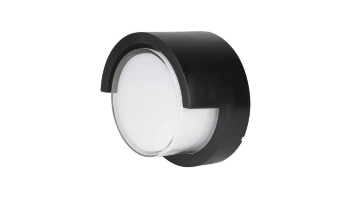 Lampa Elewacyjna LED 12W 1155lm 3000K IP65 Okrągły Czarny 218537