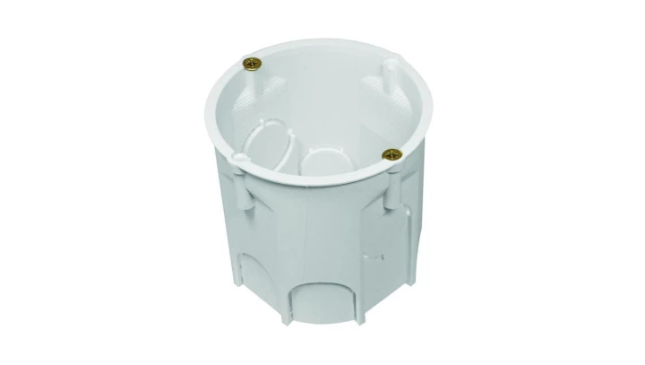 Puszka końcowa PK60 Lux głęboka z wkrętami biała A.0001LD /110szt./