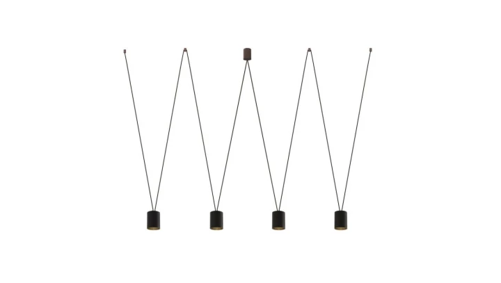 Lampa wisząca MORE TONE BLACK/GOLD IV 7814 Nowodvorski Lighting