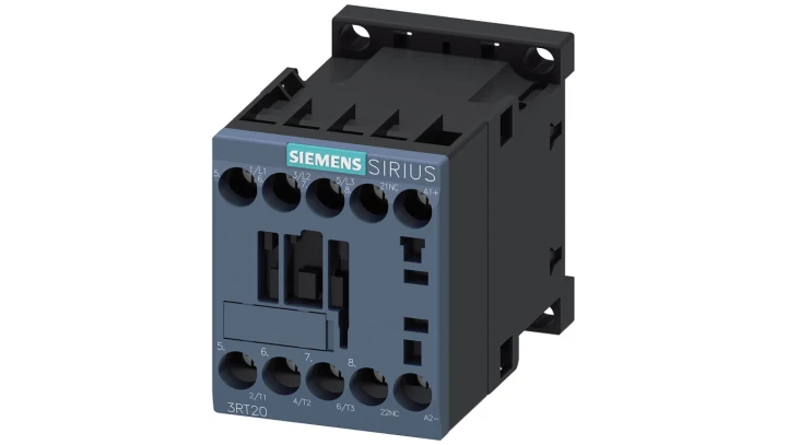 Stycznik 3RT2 3-bieg 12A 5,5kW/400V AC-3 cewka 24 V DC z diodą styk pom. 1 NC wlk. S00 przył. śrubowe