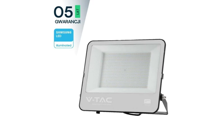 Projektor LED 200W 37000lm 4000K Dioda SAMSUNG 185LM/W IP65 Czarny 5 Lat Gwarancji 9896