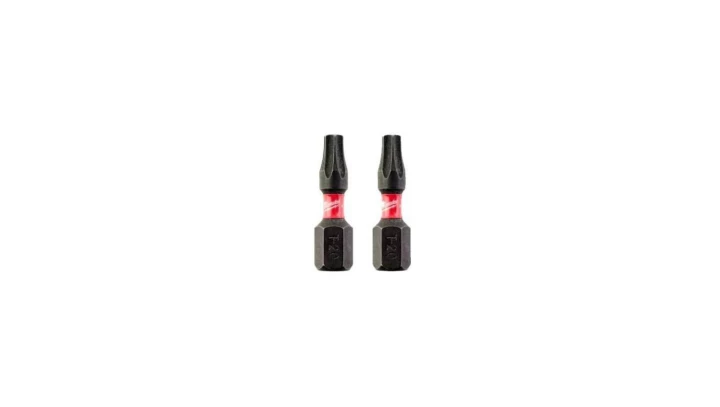 Bity udarowe do wkrętarki TORX TX20 25mm 1/4 SHOCKWAVE 2szt MILWAUKEE
