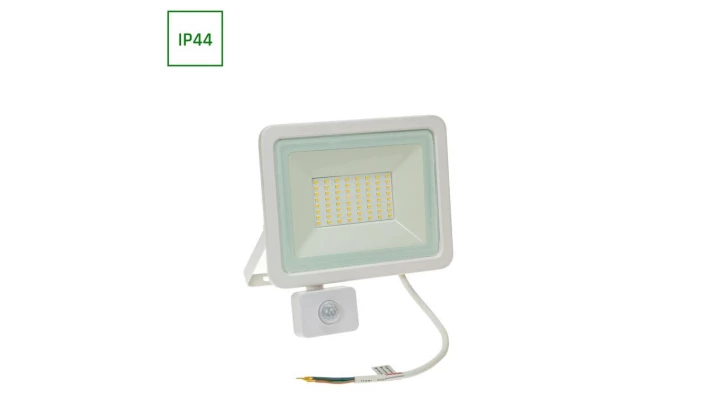 Noctis Lux 2 Naświetlacz 50W CW 230V IP44 212x206x35mm Biały czujnik ruchu PIR