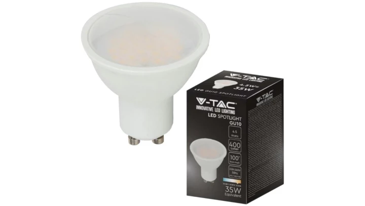 Żarówka LED 4,5W GU10 6500K 400lm 110st. 211687