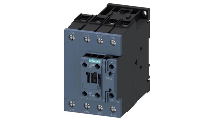 STYCZNIK 4NO, AC-3, 22KW 230V AC 50HZ, 4-BIEG., 4NO, WIELKOŚĆ S2, 1NO+1NC ZZINTEGR. 3RT2336-1AP00-4AA0