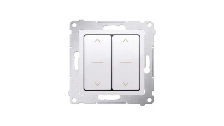 Simon54 Łącznik żaluzjowy podwójny biały DZW2.01/11