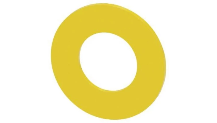 Etykieta podkładkowa żółta okrągła 45mm z inskrypcją /ZATRZYMANIE AWARYJNE/ otwór 22mm SIRIUS ACT 3SU1900-0BA31-0ND0 /10szt./