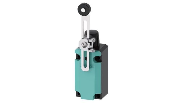 Wyłącznik krańcowy 1Z 2R migowe metal dźwignia uchylna 100mm regulowana krokowo rolka 19mm z tworzywa 3SE5112-0LH50