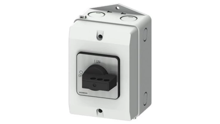 Rozłącznik główny w obudowie ekranowanej 3P 25A 9.5kW AC23A 400V styki pom wyprz 1Z 1R blokowanie w poz O i I 3LD2184-2GP21