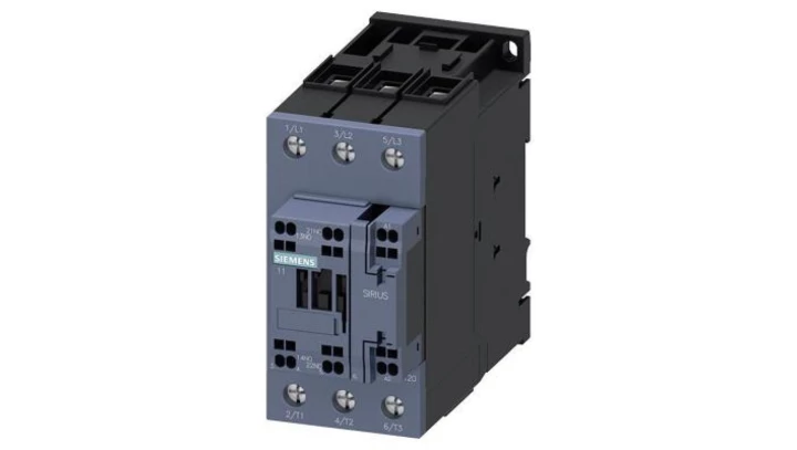 Stycznik mocy, AC-3e/AC-3 80 A 37 kW/400 V 3-bieg AC 230 V 50/60 Hz zestyki pomocnicze1 NO + 1 NC 3RT2038-3AL20