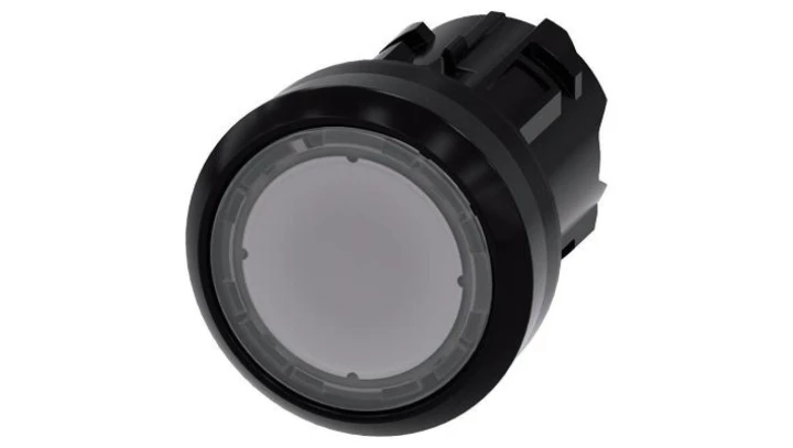 Przycisk podświetlany 22mm tworzywo bezbarwny płaski z samopowrotem SIRIUS ACT 3SU1001-0AB70-0AA0
