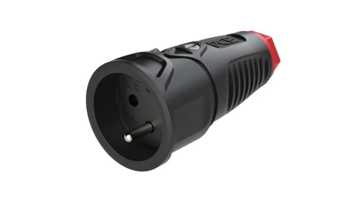 Gniazdo przenośne gumowe 16A 2P+Z 230V IP20 TAURUS2 2410-srw_b