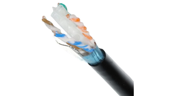 Kabel teleinformatyczny securityNET F/UTP kat.6A PE zewętrzny żelowany /bębnowy/ SEC6AFTPG