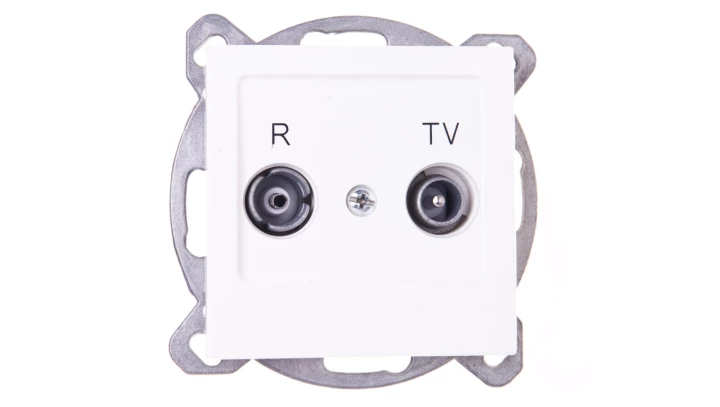 AS Gniazdo antenowe RTV zakończeniowe 10dB ecru GPA-10GPZ/m/27