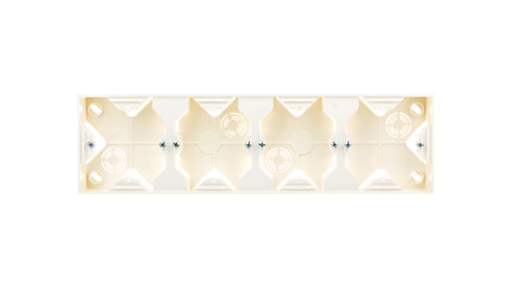 IMPRESJA Puszka natynkowa poczwórna ecrue PNP-4Y/27