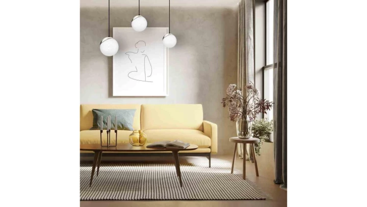 Lampa podłogowa ze złotymi nóżkami i białym abażurem UMBERTO na gwint E27 6637 TK Lighting