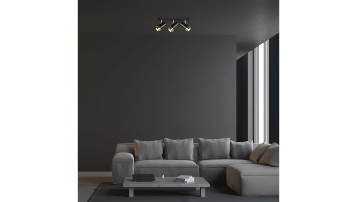 Lampa wisząca PIANO czarna z trzema podłużnymi stożkowymi kloszami na gwint G9 10113 TK Lighting