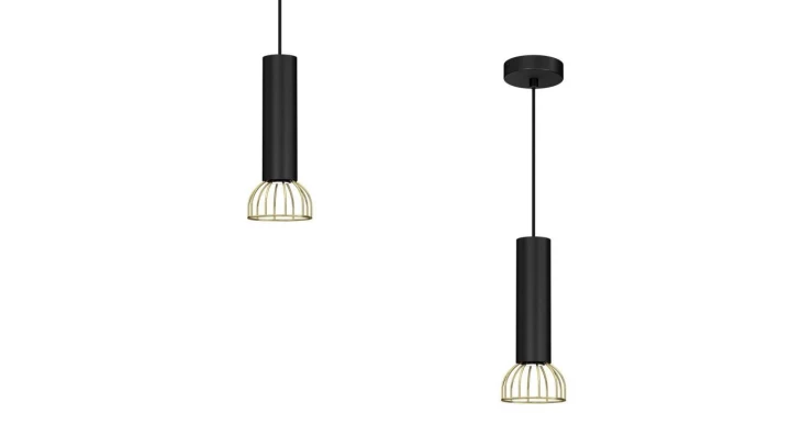 Lampa wisząca VIVIEN BLACK/GOLD 1 PŁ 4756 TK Lighting