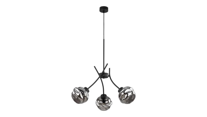 Lampa wisząca ZULIA 3 - punktowa Grafit lustrzany 5748 TK Lighting