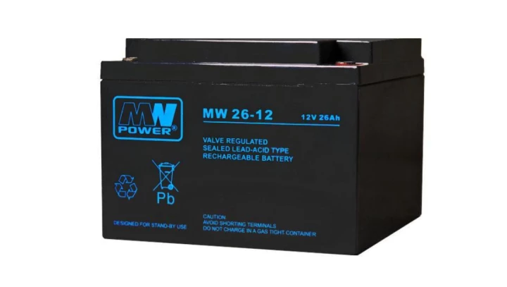 Akumulator AGM 12V 26Ah (166x175x125mm) MW 26-12