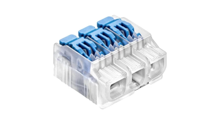 IDEALNA Szybkozłączka SCL3 B10 z dźwignią do linek i drutów 3-torowa 4mm² 32A 450V 88001313 /10 szt./