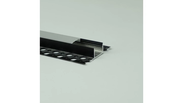 Profil GNS01 natynkowy czarny + klosz mleczny 1m