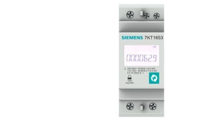 LICZNIK ENERGII SENTRON PAC1600 1-FAZ. LCD Upom.230 V 65A TH35 MODBUS RTU/ASCII POMIAR ENERGII CZYNNEJ/BIERNEJ/POZORNEJ 7KT1651