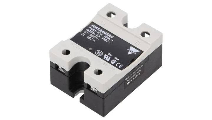 Przekaźnik półprzewodnikowy jednofazowy 42-440V AC 25A 20-280V AC/22-48V DC RM1A40A25