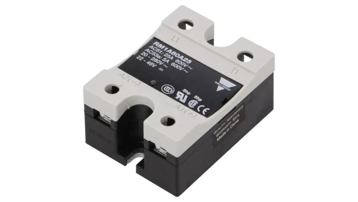 Przekaźnik półprzewodnikowy jednofazowy 42-660V AC 25A 20-280VAC/22-48VDC RM1A60A25