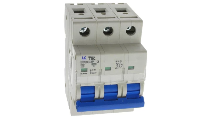 Wyłącznik nadprądowy 3P C 32A 6kA AC LC-Tec EBS9B-3C/32 LCTEC-EBS9B-3C/32