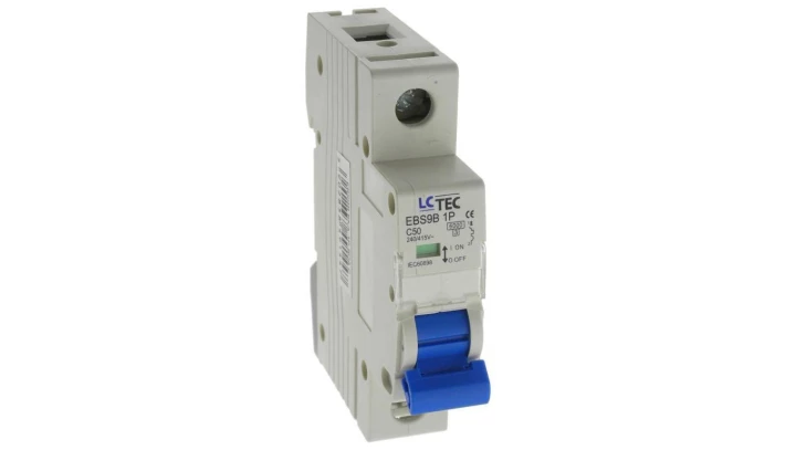Wyłącznik nadprądowy 1P C 50A 6kA AC LC-Tec EBS9B-1C/50 LCTEC-EBS9B-1C/50
