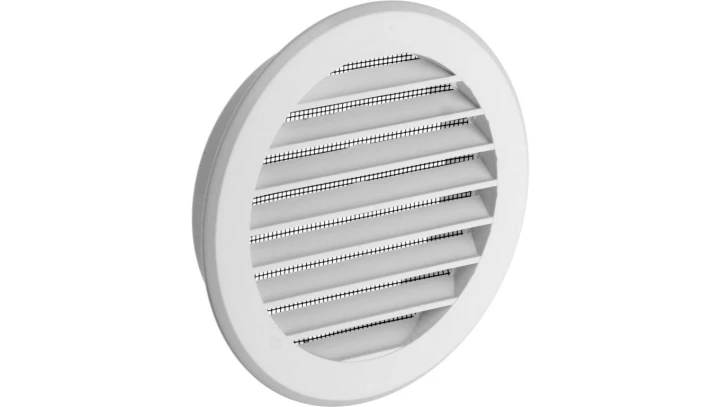 Kratka okrągła z siatką 60 biały /kpl 4 szt/ 02-263