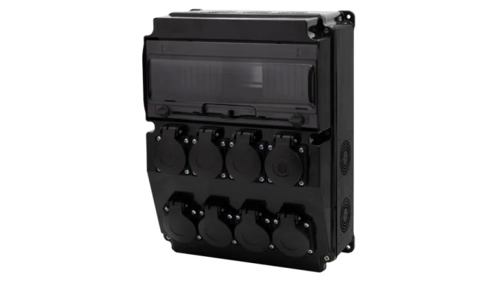 Rozdzielnica CAJA 12M SCENIC - gniazda 8x230V /12 modułów/
