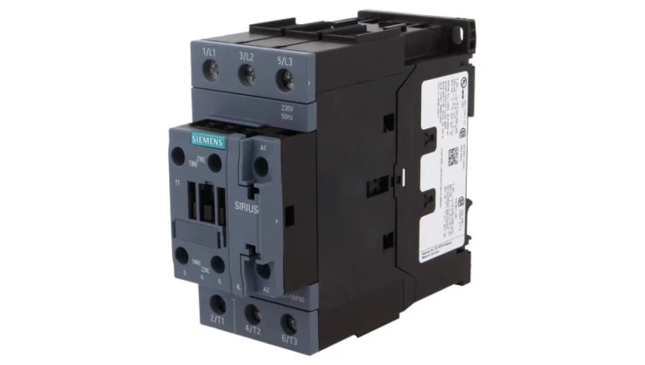 Stycznik mocy AC3:30KW/400V, 1S+1OE, AC 230V 50HZ, 3POL, BGR. S2 3RT2037-1AP00