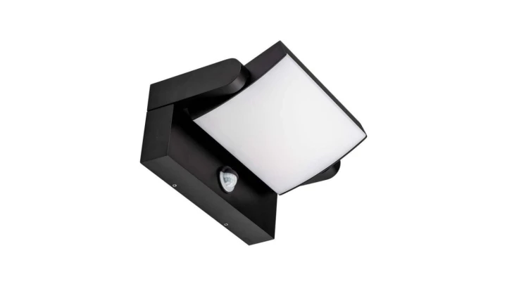 Oprawa elewacyjna LED 17W 2580lm 4000K czujnik regulowana Czarny kwadrat 2941