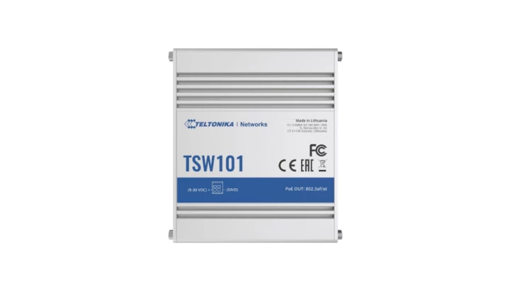 Switch PoE+ 5x RJ45 1000Mb/s, 4x PoE+, 60W Teltonika TSW101