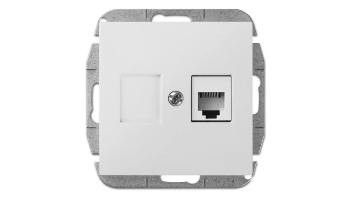 Sentia Gniazdo telefoniczne pojedyncze RJ11 białe 1450-10