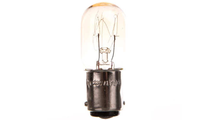 Żarówka BA15 specjalna do maszyny do szycia 15W 90lm 3000K AC230V ZS-MSBA15-15