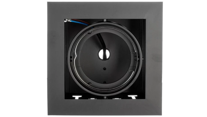 Oprawa sufitowa PIREO podtynkowa pojedyncza czarna/czarna OP-PIREO1-20