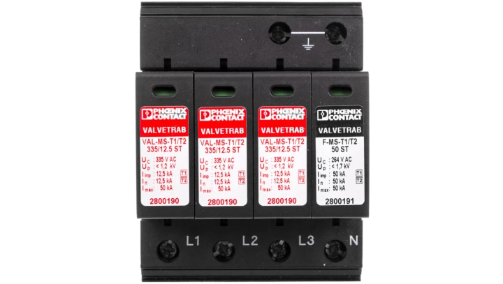 Ogranicznik przepięć Typ T1+T2 3P+N VAL-MS-T1/T2 335/12.5/3+1 2800184