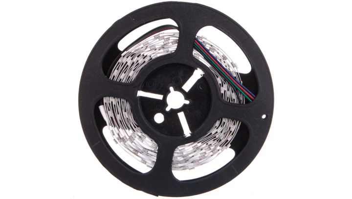 Taśma LED 12V LEDS-B 7.2W/M IP00RGB 130lm/m RGB IP00 FPC rolka 5mb 24530
