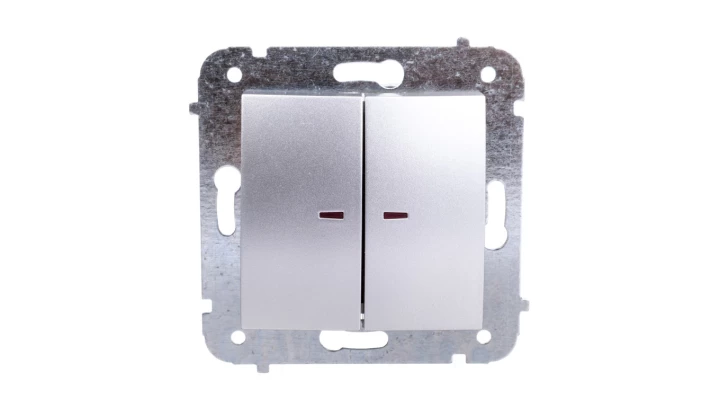 CARLA Łącznik świecznikowy z podświetleniem srebrny 1724-16