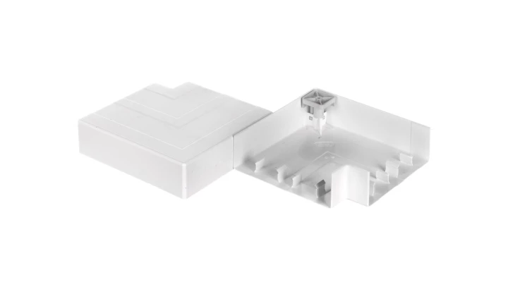Naroże płaskie nakładane RAPID 45-2 207x207x56 GK-FH53165RW białe 6113460 /2szt./