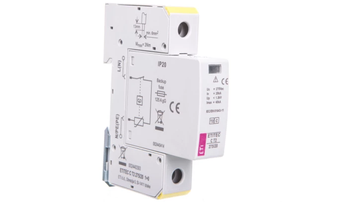 Ogranicznik przepięć Typ T2 1P 20kA ETITEC C T2 275/20 1+0 002440393