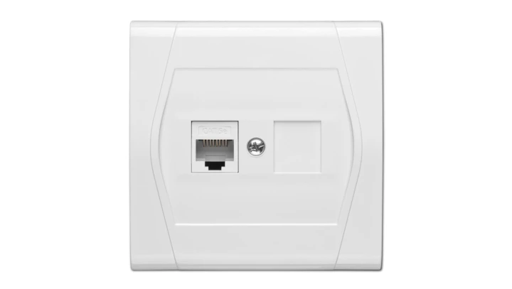 GPT FESTA Gniazdo komputerowe RJ45 białe 0881-00