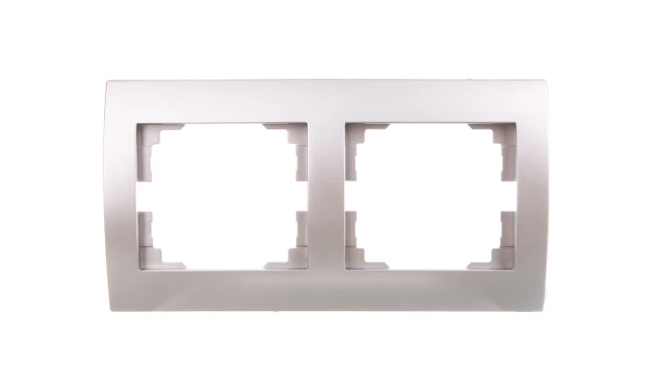 LOGI Ramka podwójna pozioma Srebrny 021470043 25236