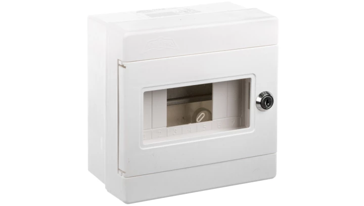 Rozdzielnica modułowa Alfa 2 1x7 modułów zamek+szyba IP44 ALFA 2 Z ALFA 7S ZSZ 5-405